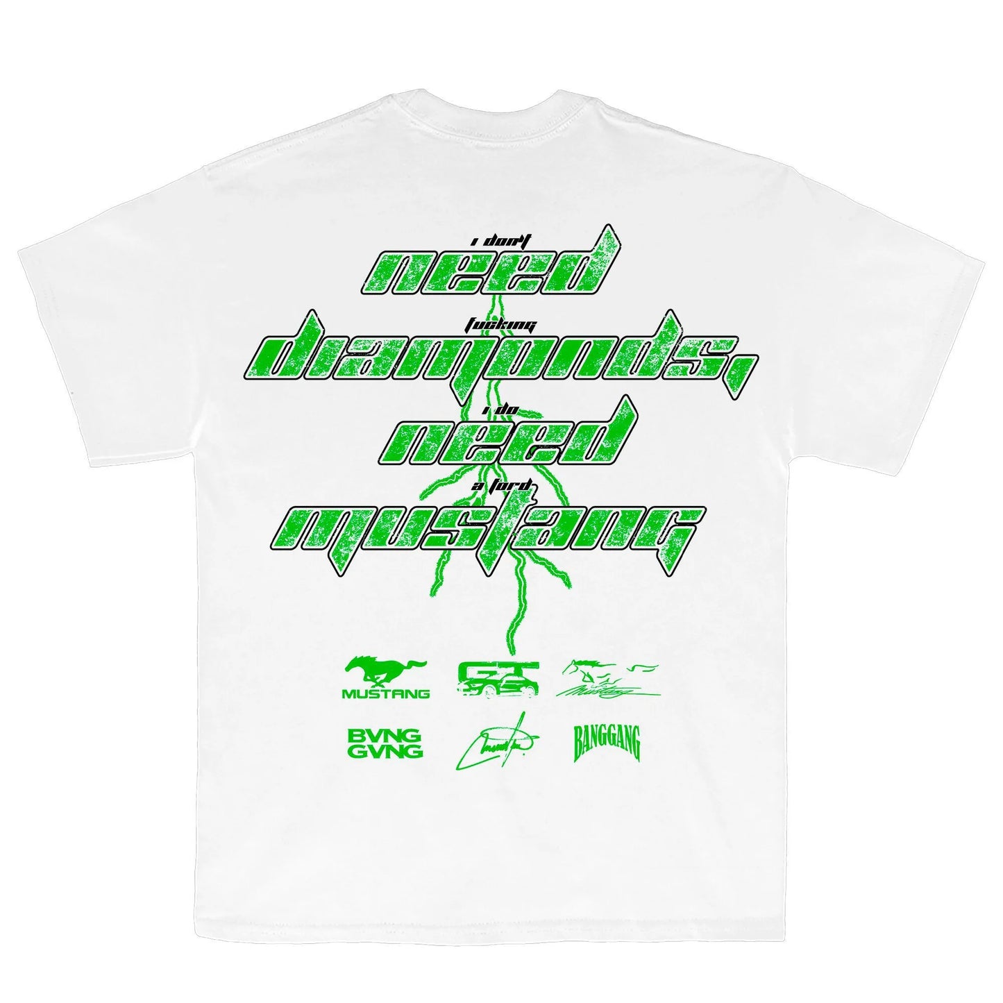 Polera FM Diamonds Green White
