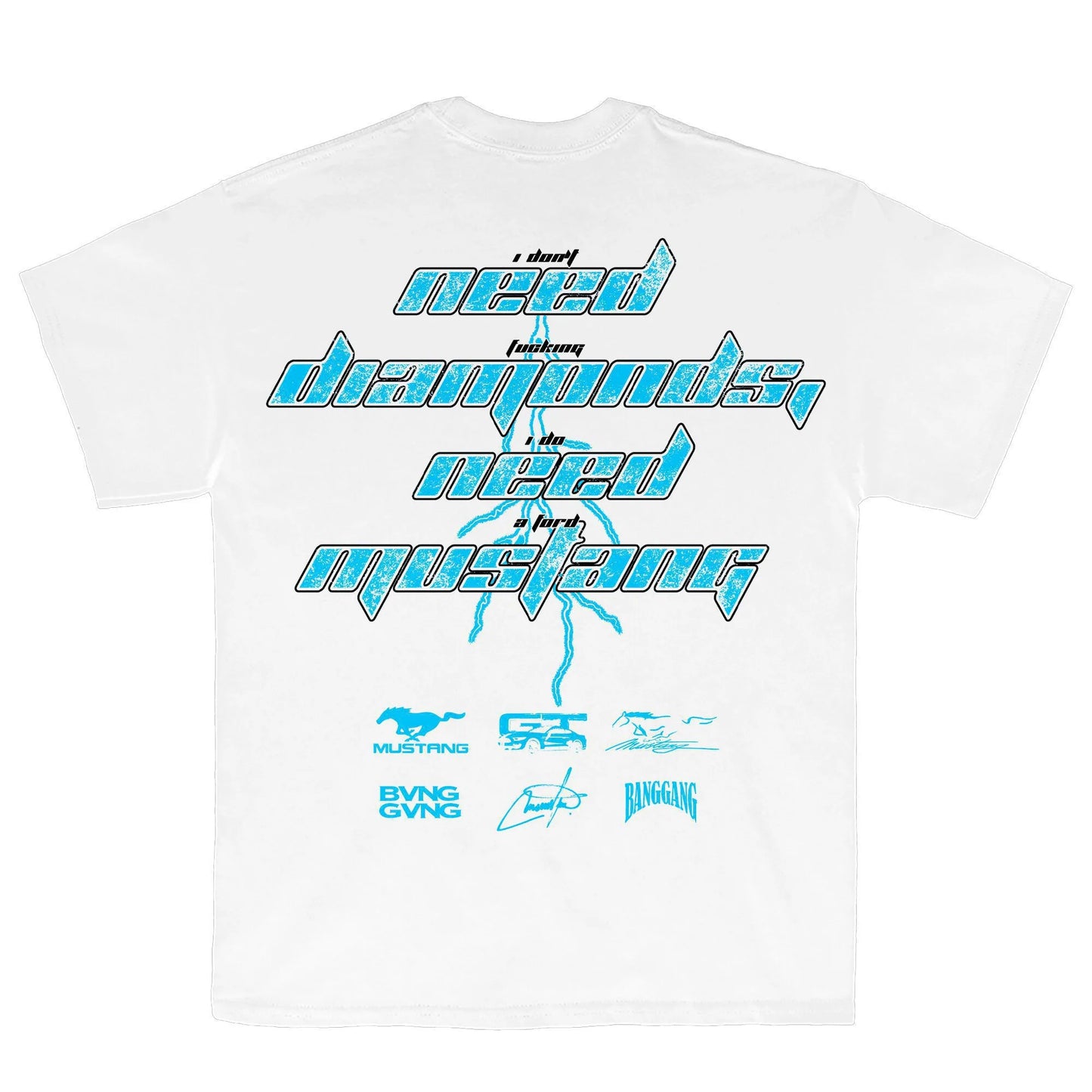 Polera Diamonds Sky Blue White