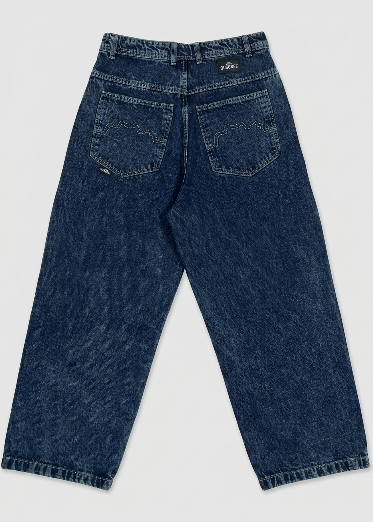 Pantalon Baggy Acid Azul - Oldtree