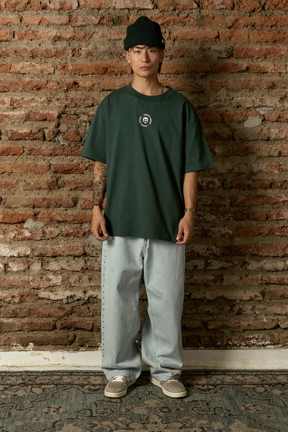 Polera Swan Stamp Verde Dime Danko - More Amor