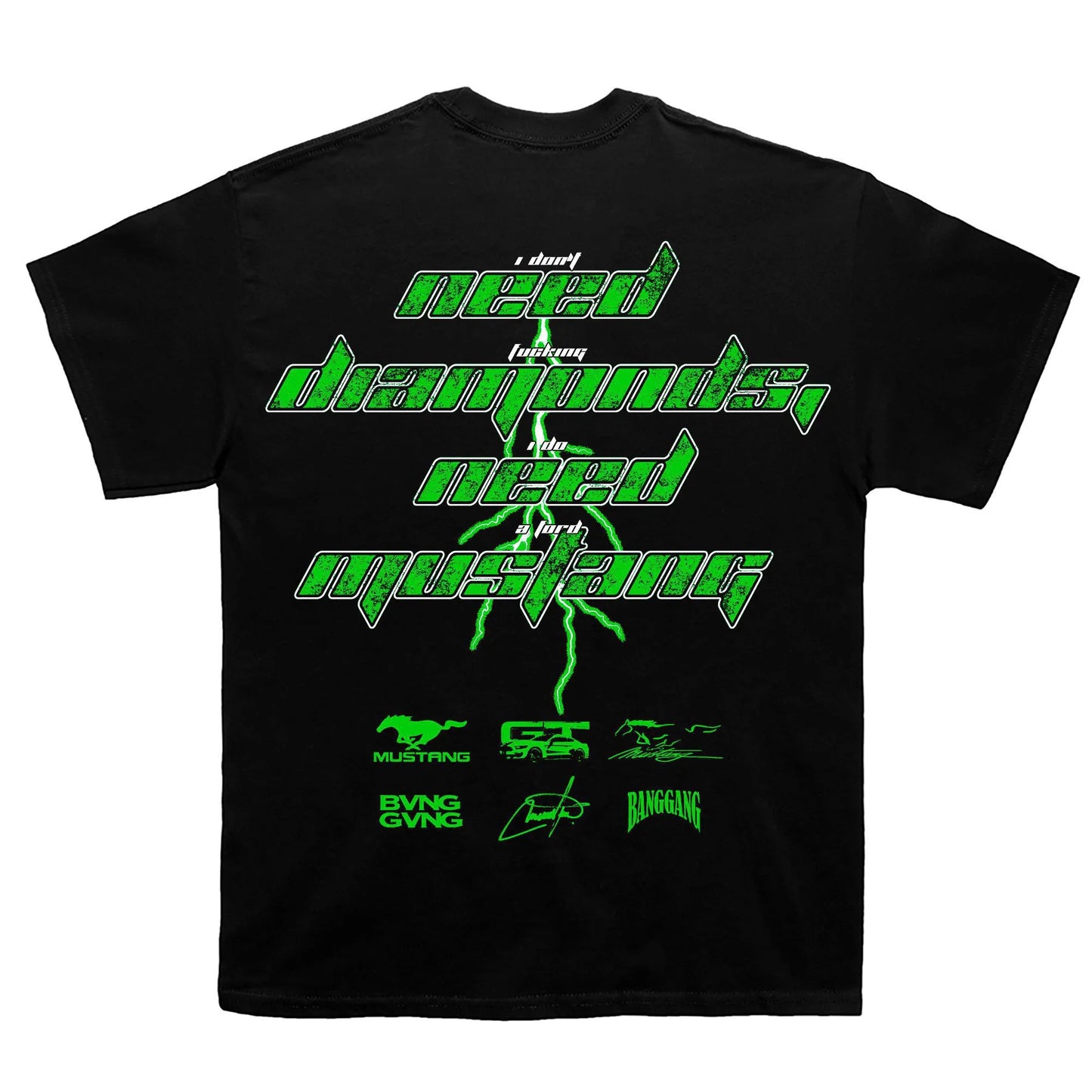 Polera FM Diamonds Green Black