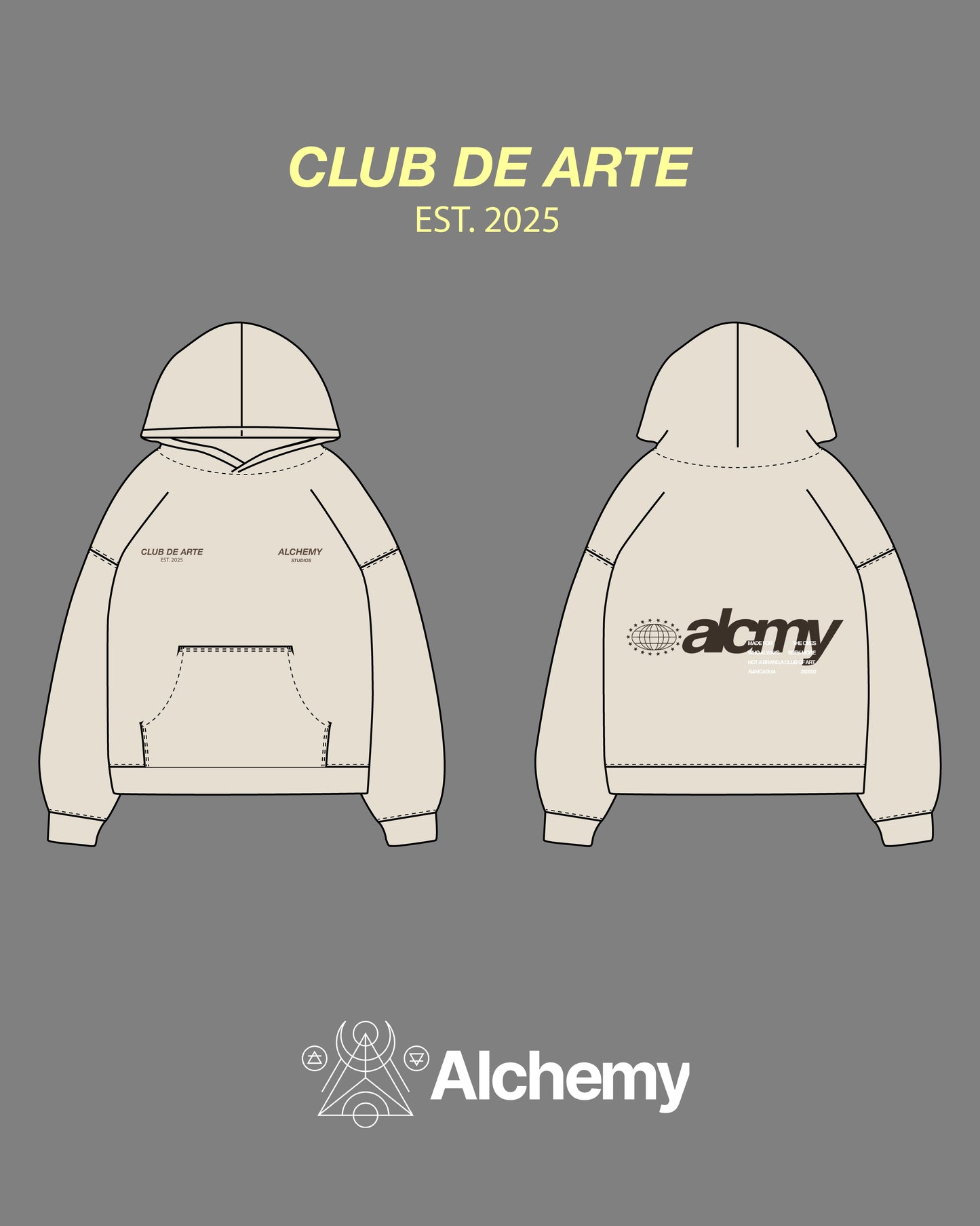 POLERON ALCHEMY CREMA BIG LOGO