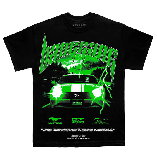 Polera FM Diamonds Green Black