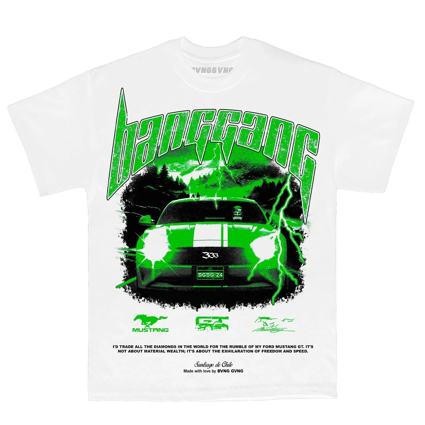Polera FM Diamonds Green White