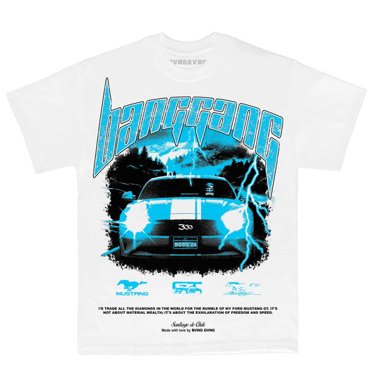 Polera Diamonds Sky Blue White