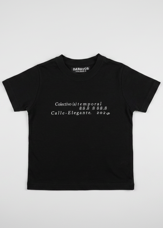 Polera Baby Tee 88.8 Negra - Daravos