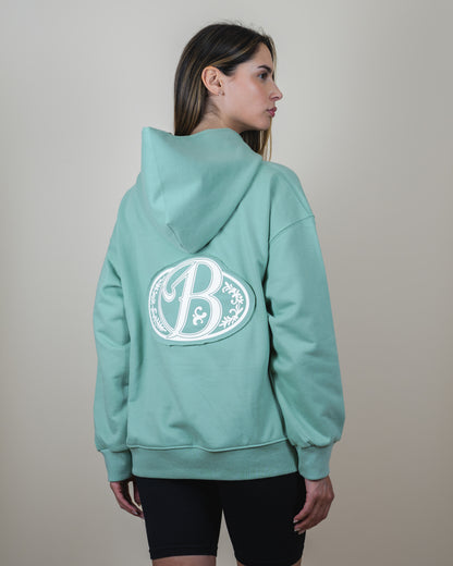 Poleron Big Logo Verde Agua