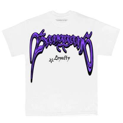 Polera Loyalty  White Purple
