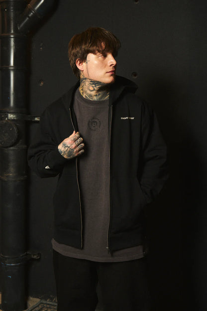 POLERON NEGRO CON CIERRE - MORE AMOR