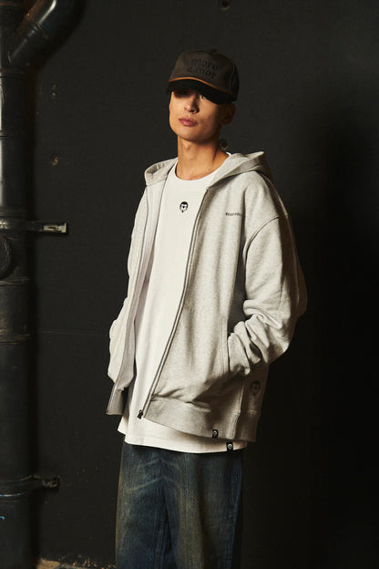 Poleron Con Cierre Gris - More Amor