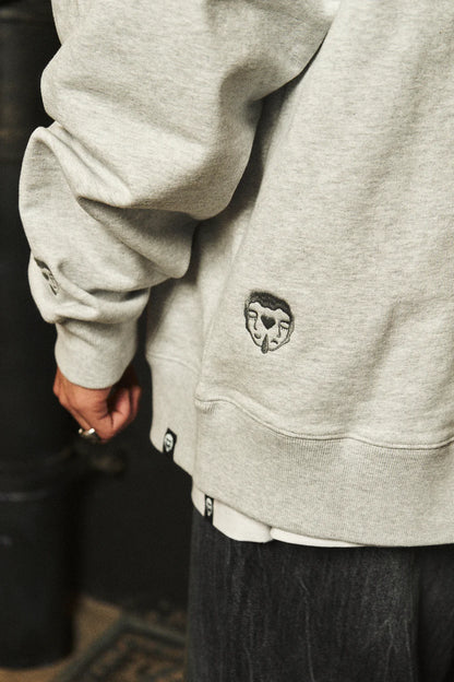 Poleron Con Cierre Gris - More Amor