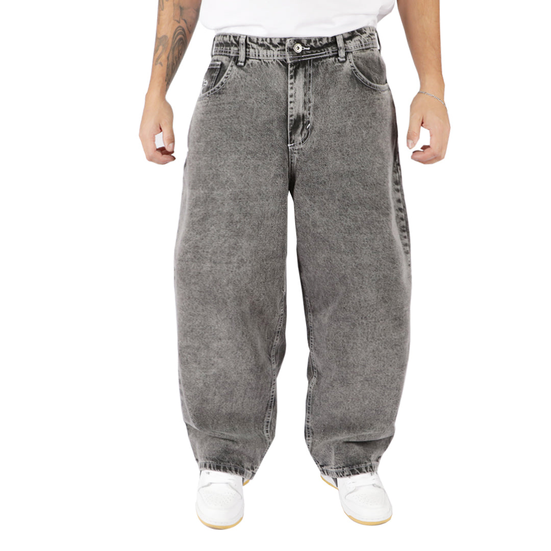Pantalon Baggy Acid Gris Claro
