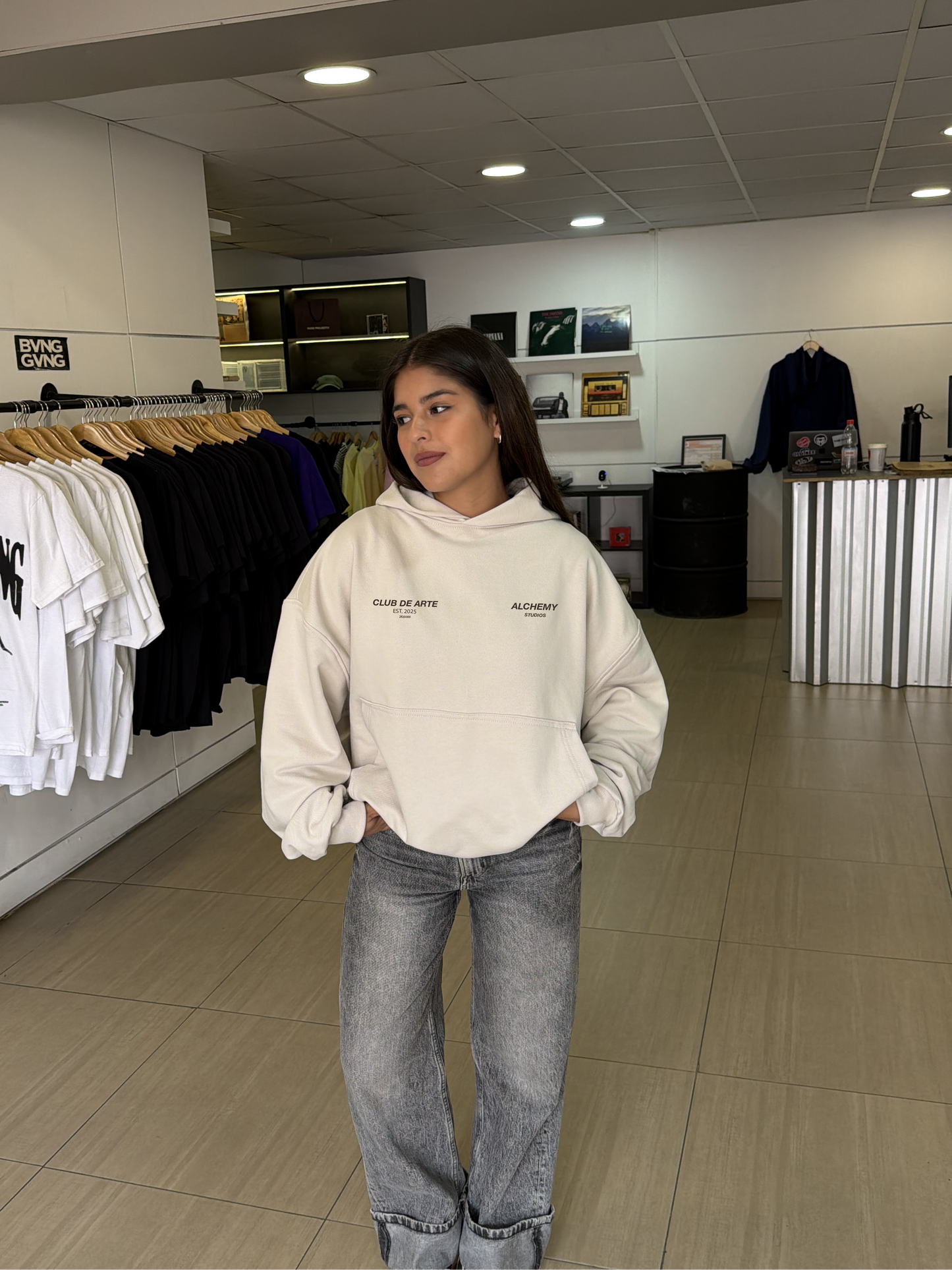 POLERON ALCHEMY CREMA BIG LOGO