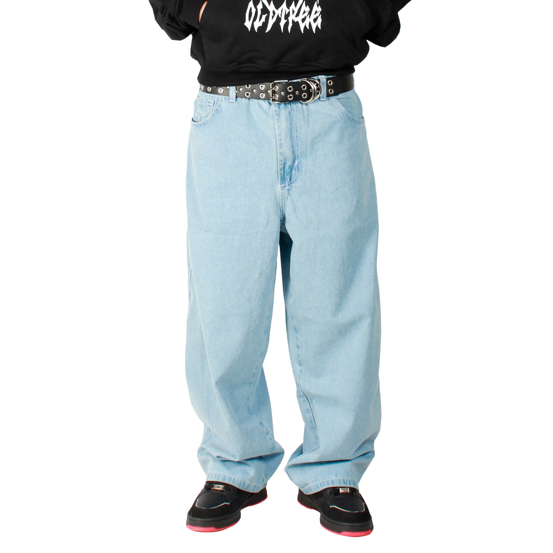 Pantalo Baggy Oldtree Mezclilla Claro