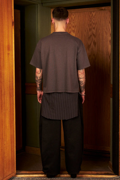 T-Shirt More Amor Gray Boxy Fit