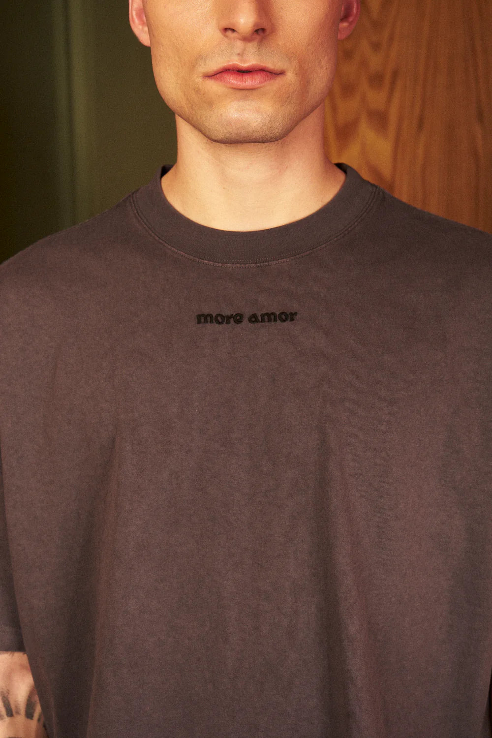 T-Shirt More Amor Gray Boxy Fit