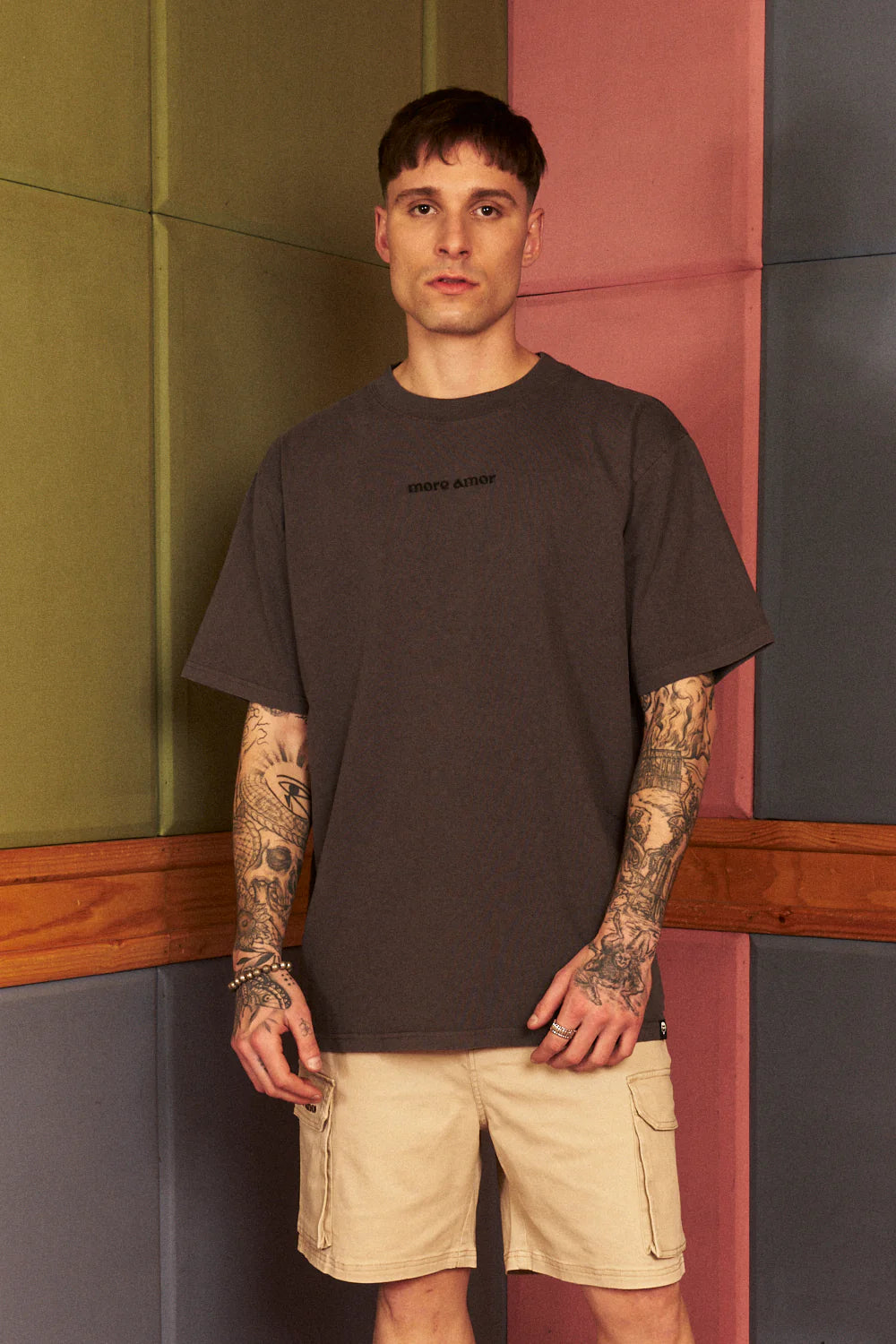 Polera Burning Tiger Gray Sequia -Oversized