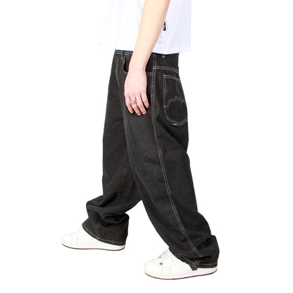 Pantalon Baggy Raw Negros -Oldtree