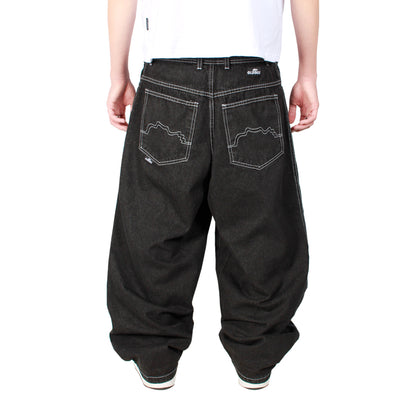 Pantalon Baggy Raw Negros -Oldtree