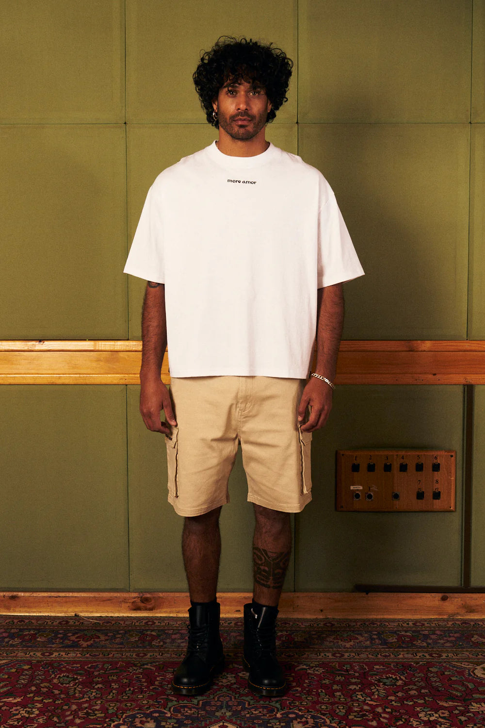 T-Shirt More Amor White Boxy