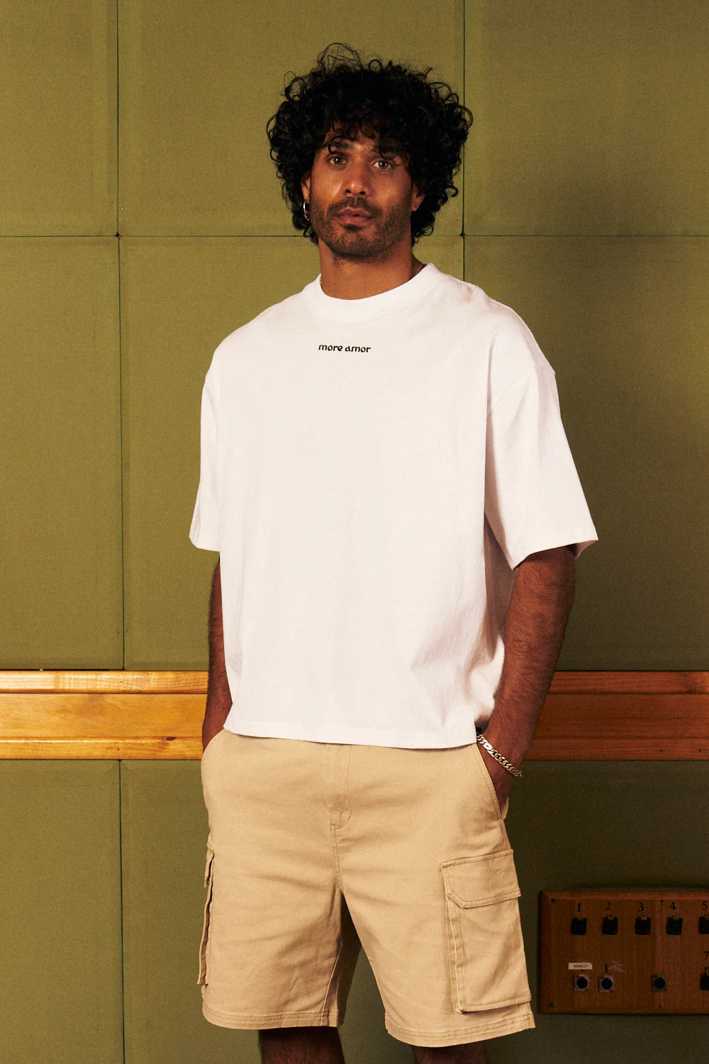 T-Shirt More Amor White Boxy