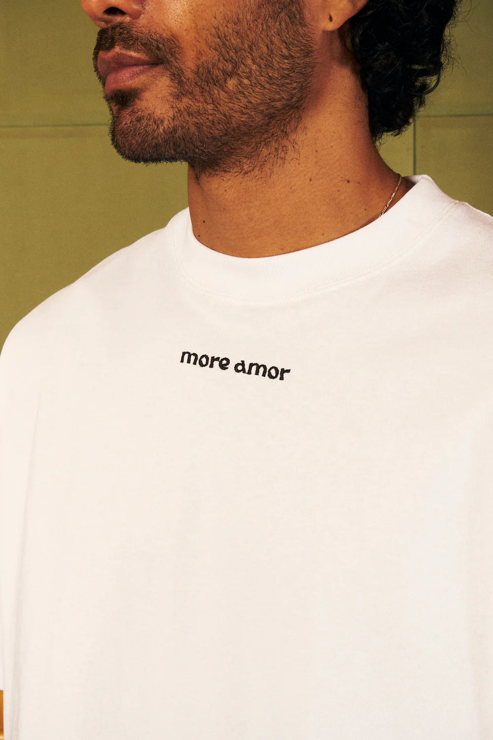 T-Shirt More Amor White Boxy