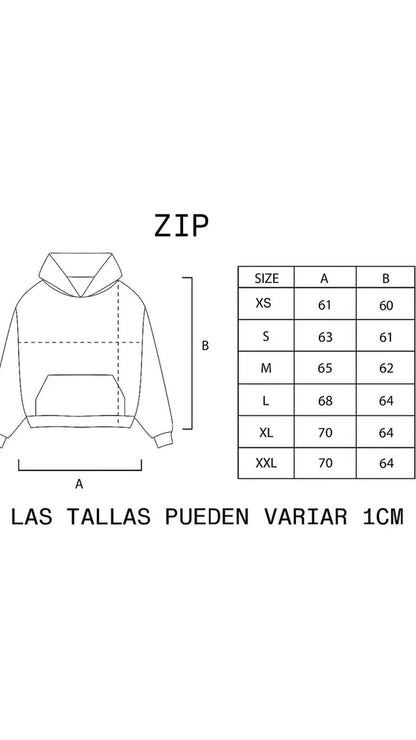 Polerón Sagrada Con Cierre Boxy Organic
